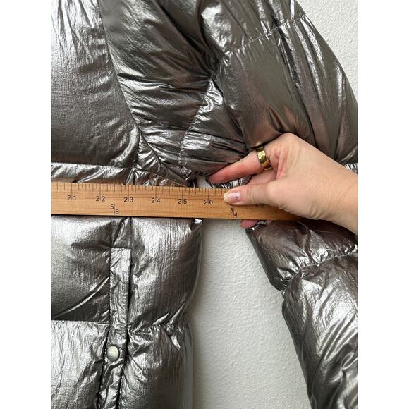 NWT Moncler x Rick Owens Cyclopic Down Puffer Jacket Silver Women Size 1 - Picture 14 of 16